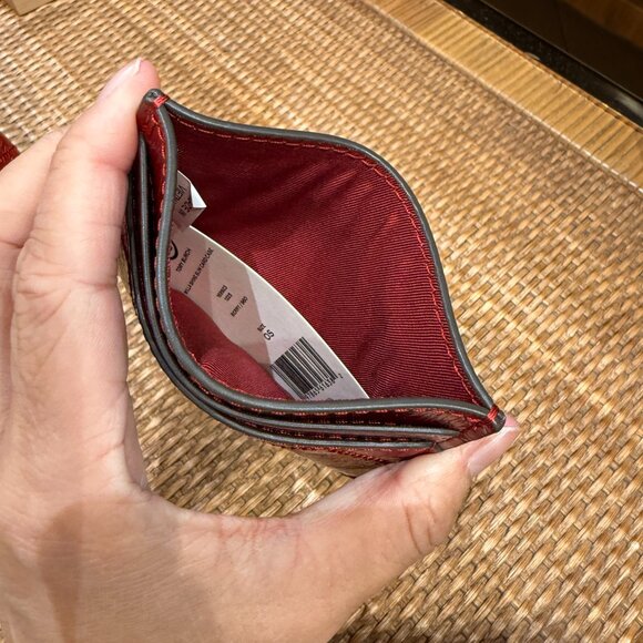 Best Price‼️Tory Burch Willa Slim Card Case 169923 Berry $110 - Picture 3 of 4